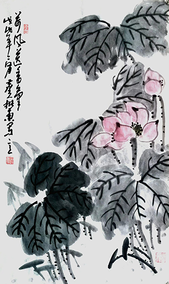 胡振东作品 《荷风送香气》